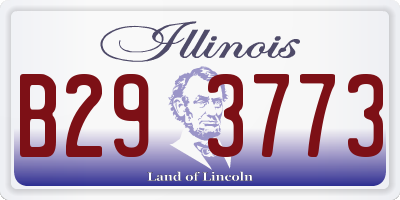IL license plate B293773