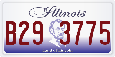 IL license plate B293775