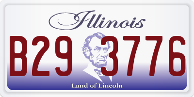 IL license plate B293776