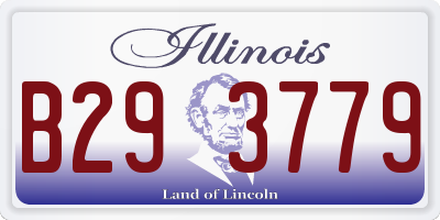 IL license plate B293779