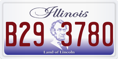 IL license plate B293780