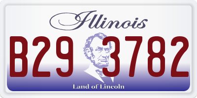IL license plate B293782