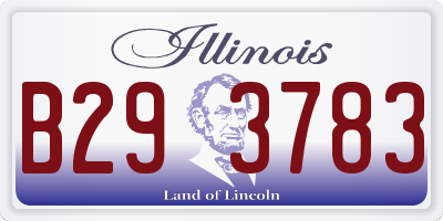 IL license plate B293783