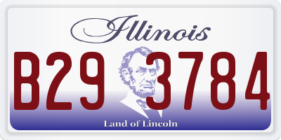 IL license plate B293784