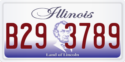 IL license plate B293789