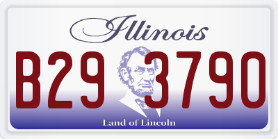 IL license plate B293790