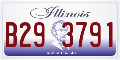 IL license plate B293791