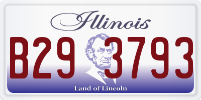 IL license plate B293793