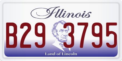 IL license plate B293795