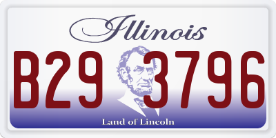 IL license plate B293796