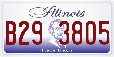IL license plate B293805