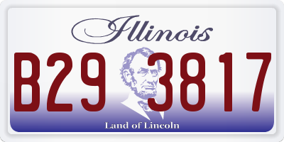 IL license plate B293817