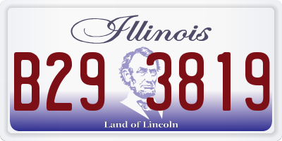 IL license plate B293819