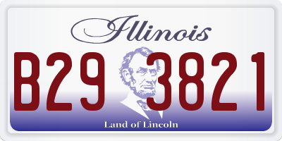 IL license plate B293821