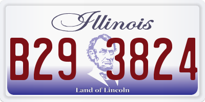 IL license plate B293824