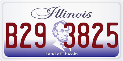 IL license plate B293825