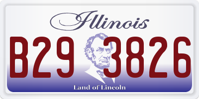 IL license plate B293826