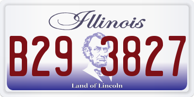 IL license plate B293827