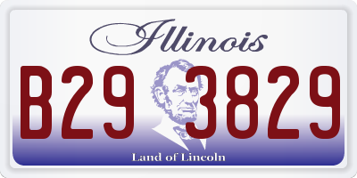 IL license plate B293829