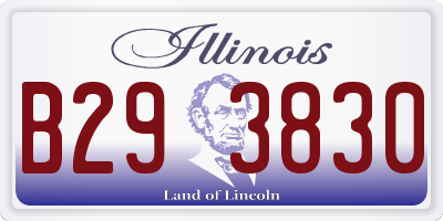 IL license plate B293830