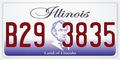 IL license plate B293835
