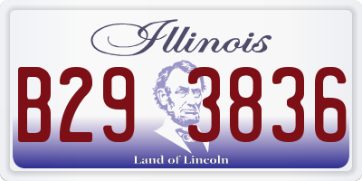 IL license plate B293836