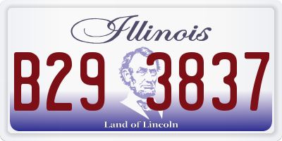 IL license plate B293837