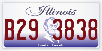 IL license plate B293838