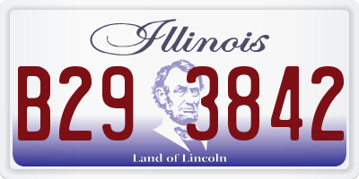 IL license plate B293842