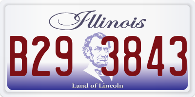IL license plate B293843