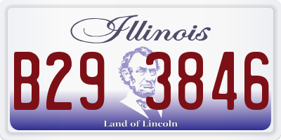 IL license plate B293846