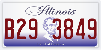 IL license plate B293849