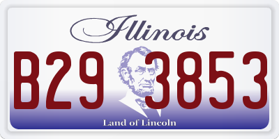 IL license plate B293853