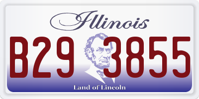 IL license plate B293855