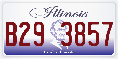 IL license plate B293857