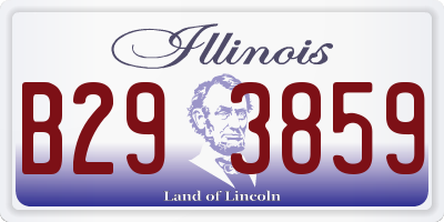 IL license plate B293859