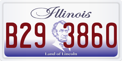 IL license plate B293860
