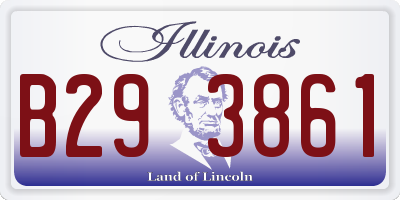 IL license plate B293861