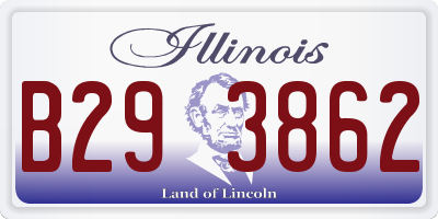 IL license plate B293862