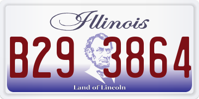 IL license plate B293864