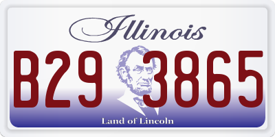 IL license plate B293865