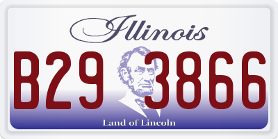 IL license plate B293866