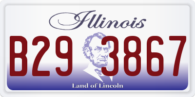 IL license plate B293867