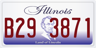 IL license plate B293871