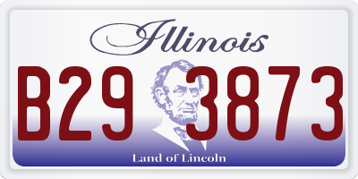 IL license plate B293873