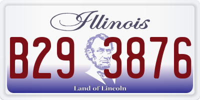 IL license plate B293876
