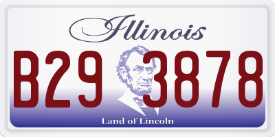IL license plate B293878