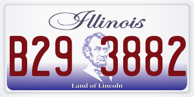 IL license plate B293882