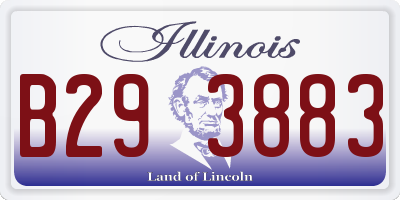 IL license plate B293883