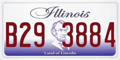 IL license plate B293884